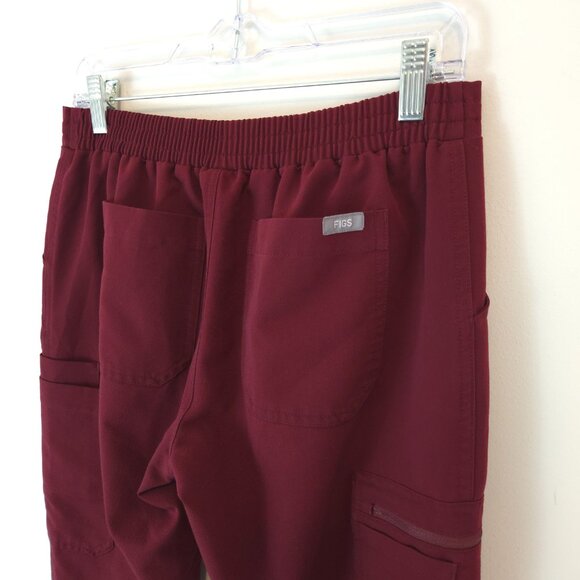 Figs Women's Yola Skinny Scrub Pants In Burgundy - Picture 8 of 16